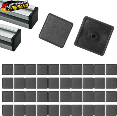 Aluminiumprofil Endkappen 30x30mm Schutzkappen für Konstruktionsprofile Set 40 S