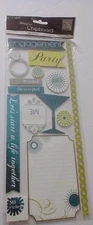 Me & My Big Ideas Self-Adhesive Designer Chipboard, Engagement Party - Foil New