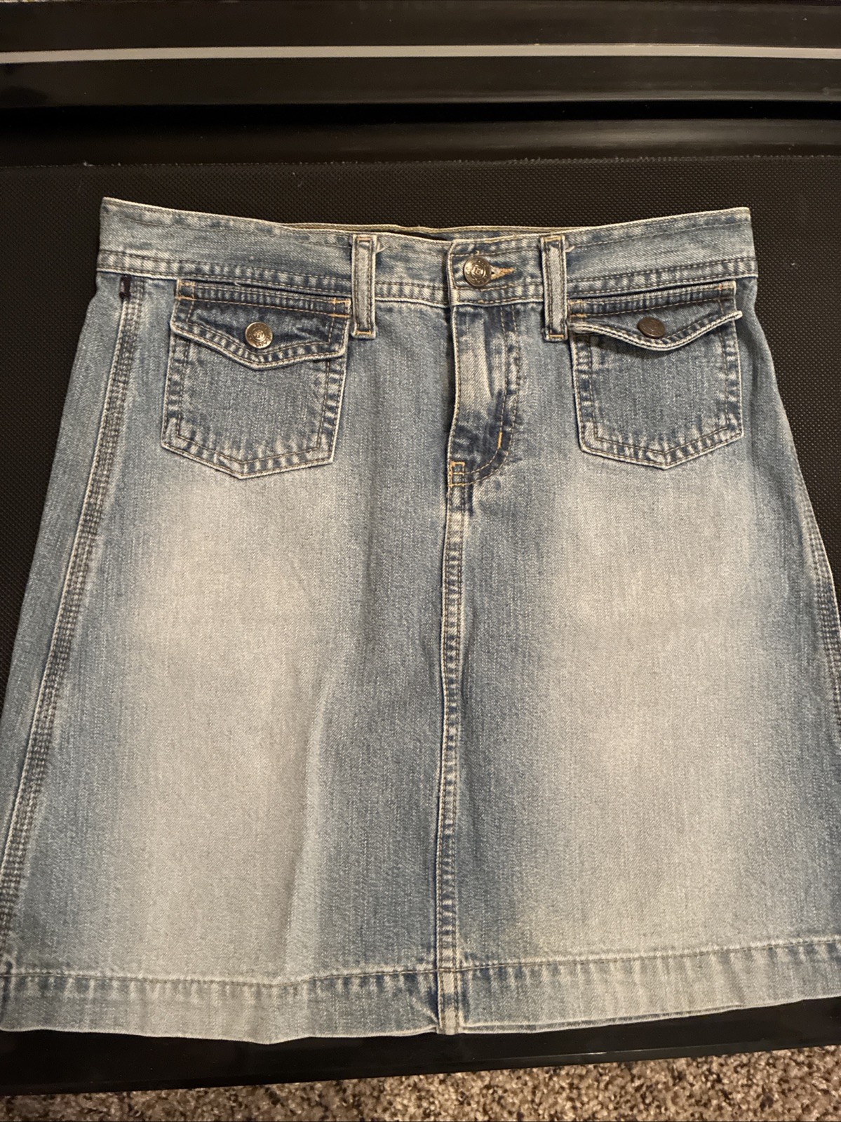 Polo Jeans Co. Denim Mini Skirt Girls, 12