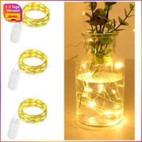 Lichterkette Micro LED 3 StüCk 20LED 2M Silberdraht Batterie Wasserdicht