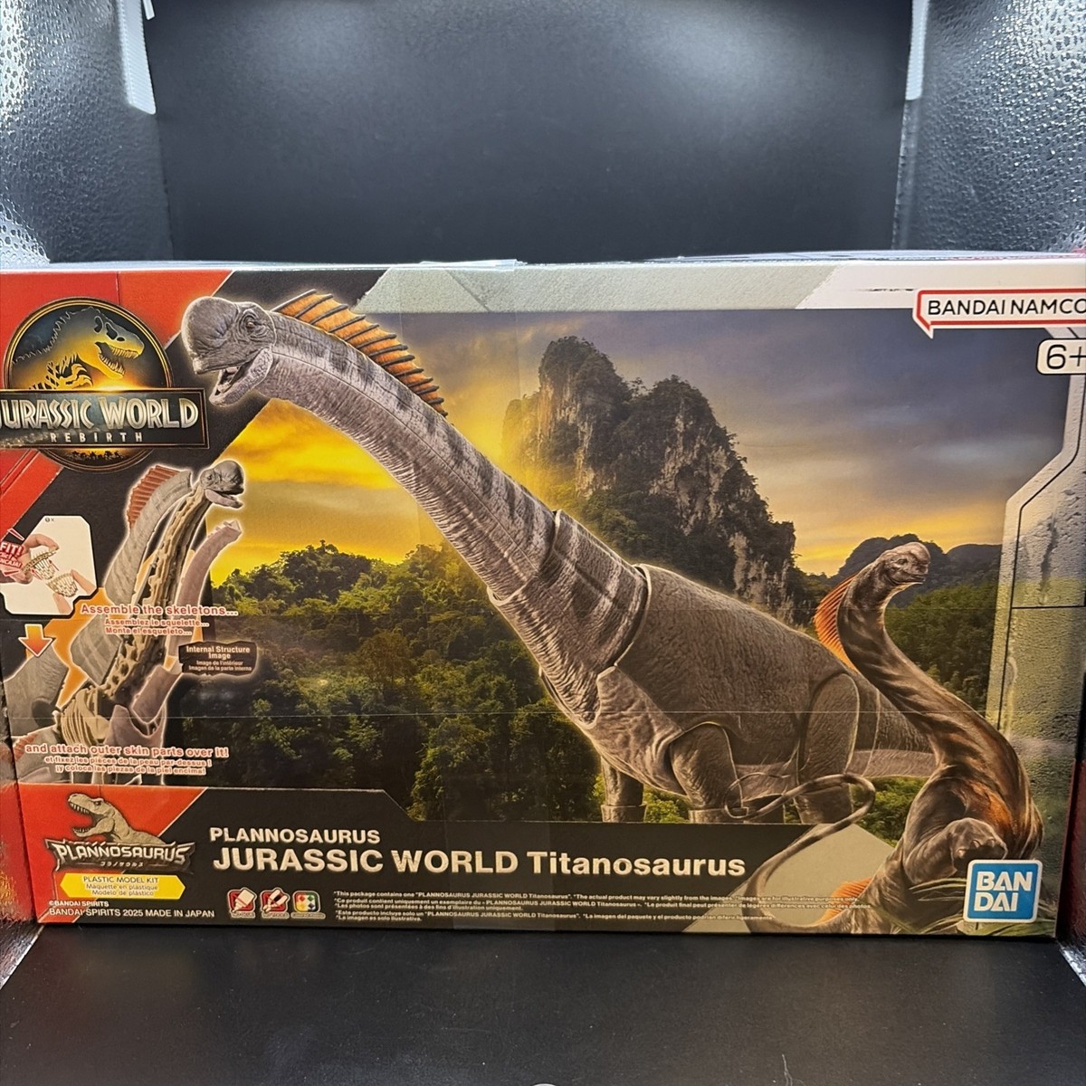 【超希少貯金箱】「ACTION PLATINUM SERIES」1:24スケール Bandai Hobby Jurassic World Plannosaurus Titanosaurus Skeleton