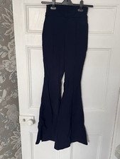 Navy Flare Trousers