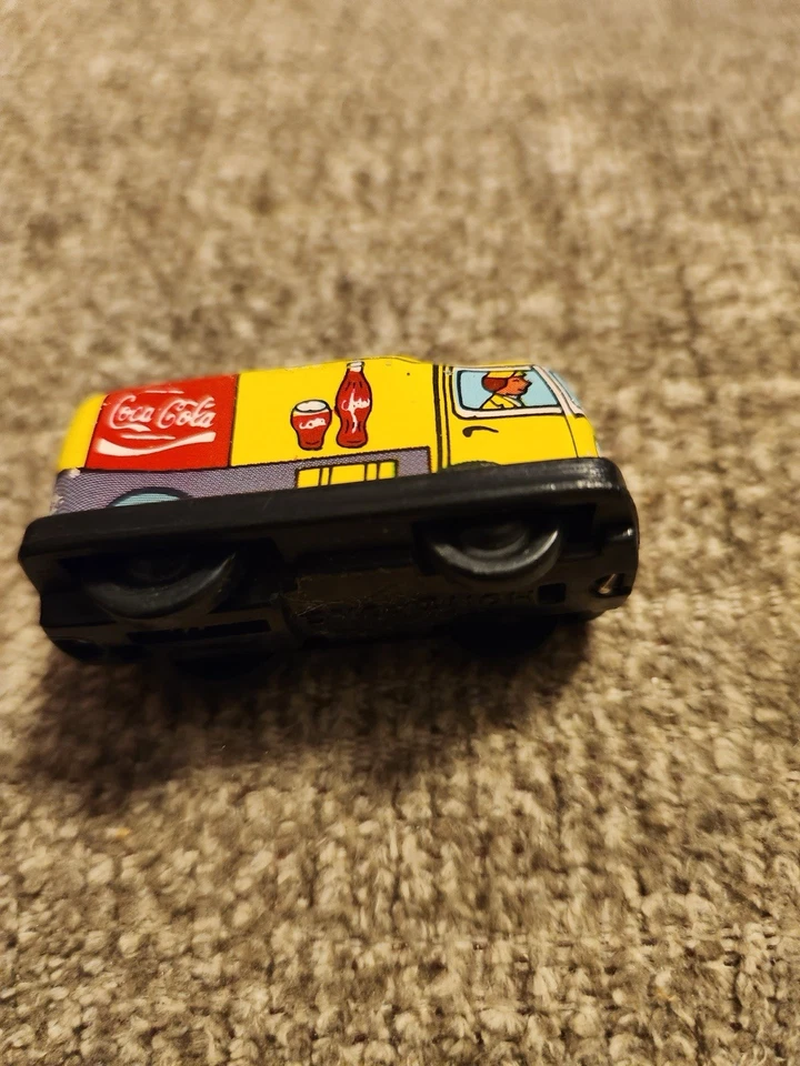 RARE Vintage Tiny Mini Coca-Cola Delivery Truck Metal 2" Old Toy - Image 3 of 4