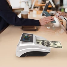 Money Counter Machine - USD Bill Detector, Counterfeit Checker W/ LCD Display