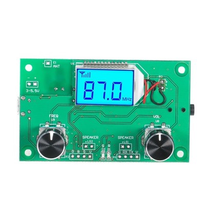 Digital FM Radio Wireless Receiver Module LCD Display With Backlight DSP PLL Mod