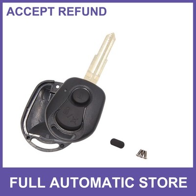 2 Buttons Car Uncut Insert Key Fob Remote Control Shell Custom for Actyon Kyron 