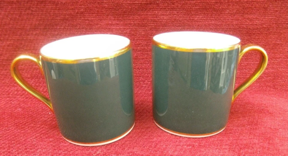 EIGHT VINTAGE ROYAL DOULTON FINE BONE CHINA ENGLAND COFFEE CUPS. - Image 3 of 4