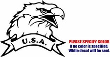 USA Bald Eagle JDM Funny Vinyl Decal Sticker Car Window Bumper Laptop Tablet 9"