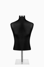 BUSTO UOMO SARTORIALE CORTO MANICHINO MASCHILE CROMO Nero