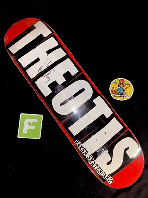 RARE SIGNED Theotis Beasley Pro Debut Model Baker Skateboard Deck AUTOGRAPHED