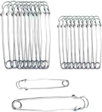 20PCS Large Safety Pins, 4Inch and 3Inch Heavy Duty Safety Pins for Fashion, Sew