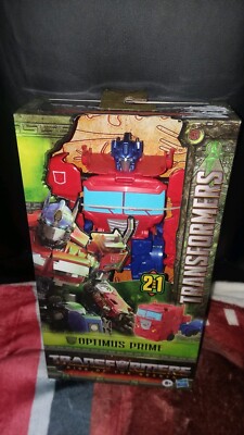 Transformers Rise of The Beasts 2 in 1 11'' Optimus Prime Transform Toy New SP3
