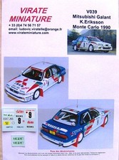 V039 MITSUBISHI GALANT VR4 RALLYE MONTE CARLO 1990 N°9 KENNETH ERIKSSON VIRATE