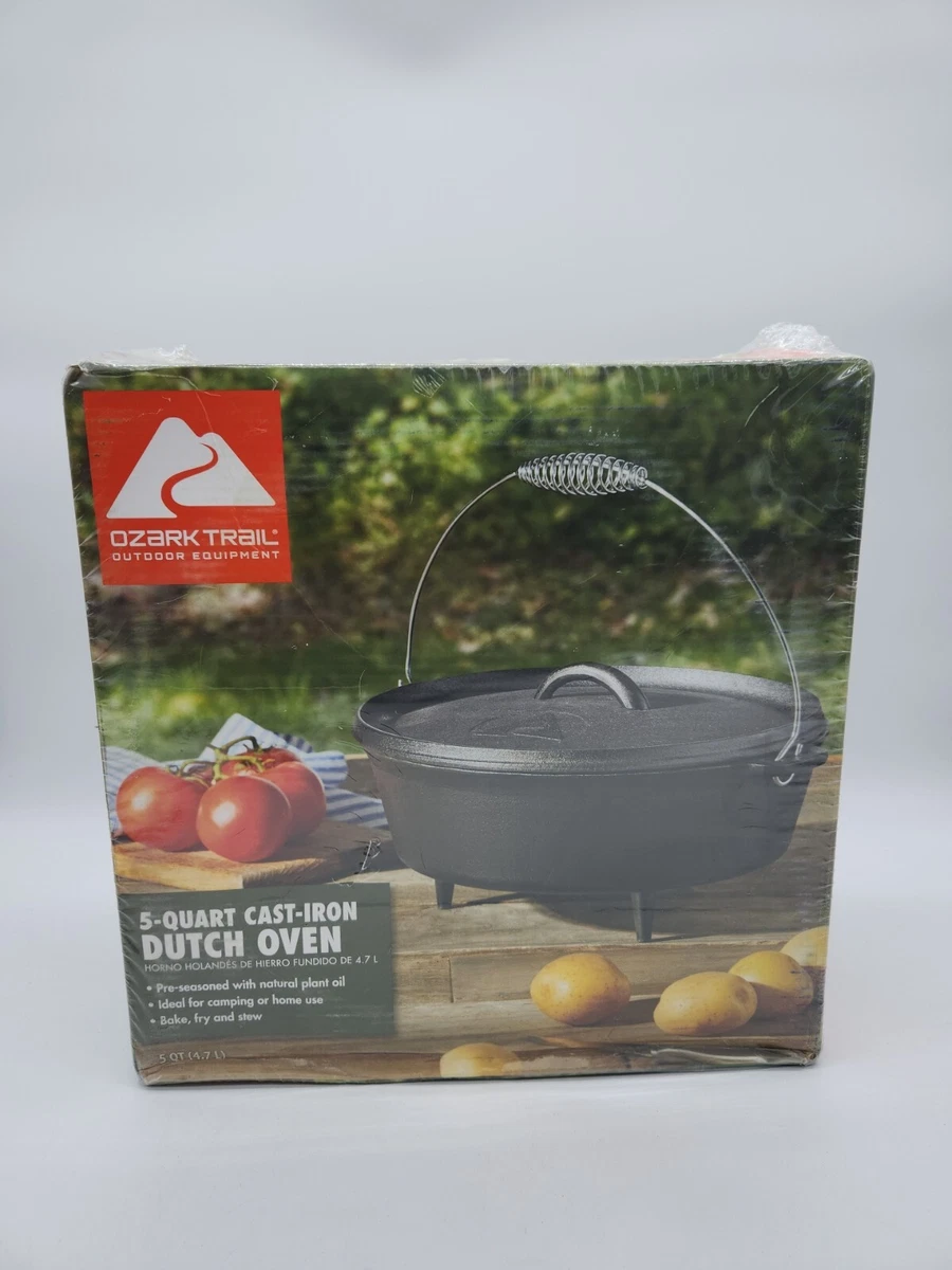 Ozark Trail Lightweight Cast Iron QT Dutch Oven With Lid, 59 OFF