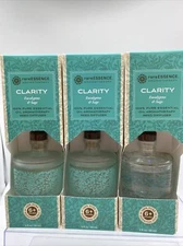 (3) CLARITY Rare Essence Essential Oil Spa Big Diffuser EUCALYPTUS SAGE 3oz Reed