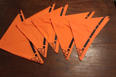 Boy Scouts of America BSA Neckerchief Lot Of 5 Tiger Cub Orange