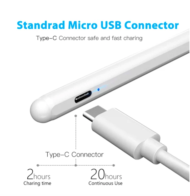 WP10 Stylus Pen 2nd Generation - Black - USB Cable Included - Image 2 of 3