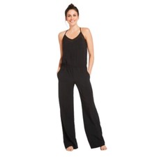 Fabletics NWT Dash Black Strappy Jumpsuit Women's Size Small