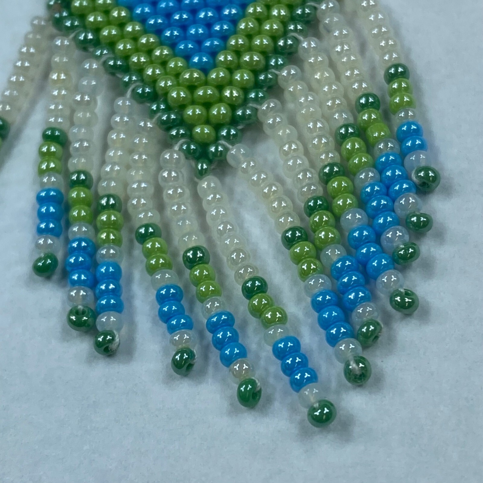 Dangle Drop Beaded Multicolor Earrings Pierced Ho… - image 8