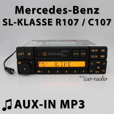 Mercedes R107 Radio Special BE2210 MP3 AUX-IN Becker C107 SL-Klasse Autoradio - Bild 1 von 4