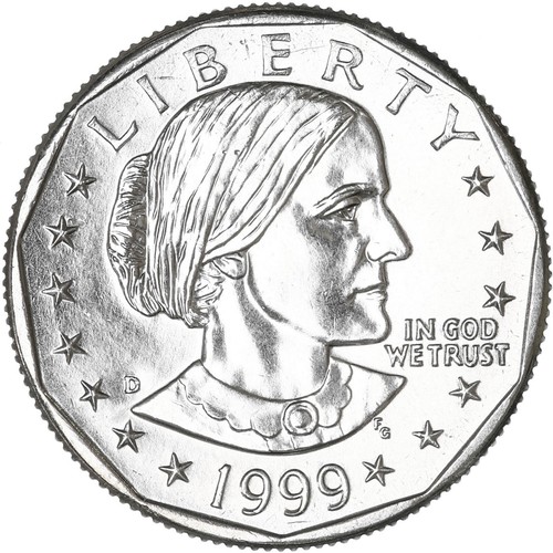 1999 D Susan B Anthony Gem BU Dollar US Mint Coin - Picture 3 of 6