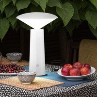 Tischleuchte AußEnlampe Dimmbar Led Akku Tischlampe Schwenkbar Touch Dimmer Weiß