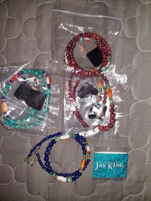 Jay King DTR Sterling Silver 6 Piece Necklace Bracelet and Earrings Lot NEW