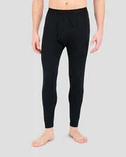 Men's TERRAMAR 2.0 Thermapeak 2-Layer Baselayer Bottoms BLACK Pants #W8361