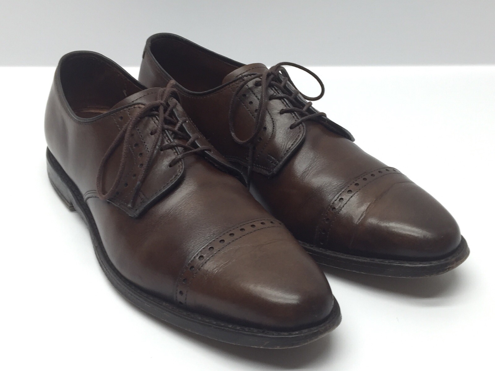 SAOLA Scarpe eleganti da uomo Allen Edmonds Clifton Derby stringate 9 D marrone