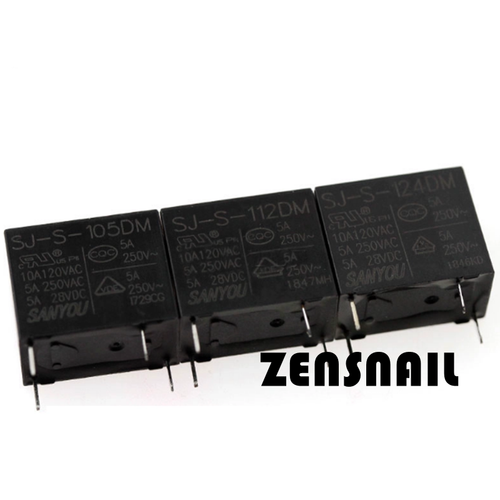 5 Relè TYCO OJE-SS-112DM 12VDC 4 Pin - Originali
