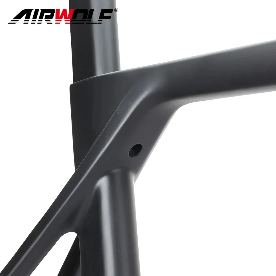 Cuadro de bicicleta de carbono horquilla y tija de sillín freno de disco aero cuadro marco de bicicleta de carretera Foto 3 de 4