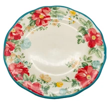 Pioneer Woman Vintage Ruffle Floral Dinner 10 1/2" - 1 Plate