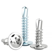 4.2mm 4.8mm SELF DRILLING WAFER HEAD TEK METAL / DRYWALL SCREWS VARIOUS LENGTHS