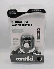 Contiki Filtration Silicone Collapsible Water Bottle  1 liter