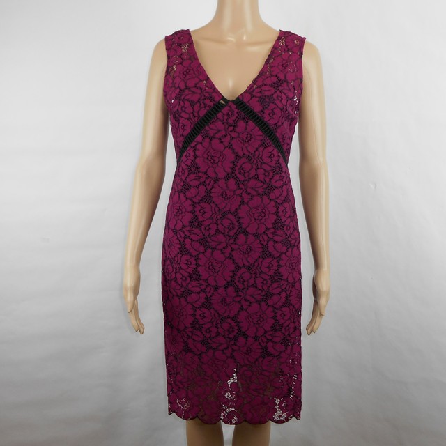 plum shift dress