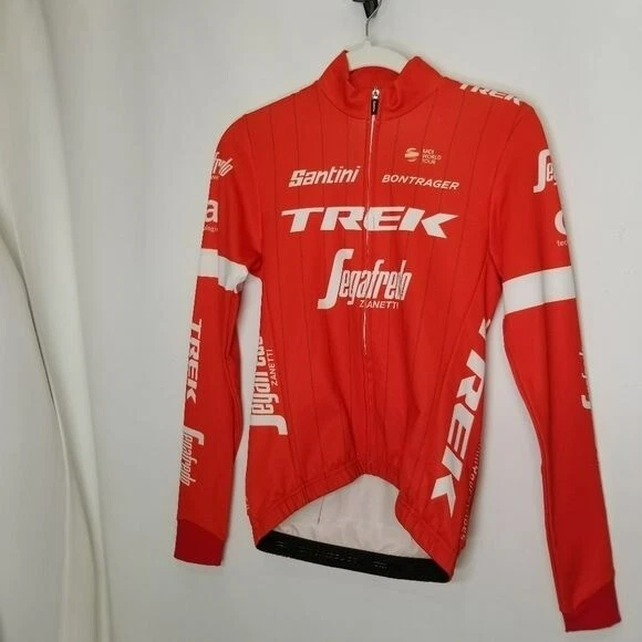 Santini Trek NWOT Segafredo 18 Classe Replica Long Sleeve Jersey Unisex Red XS