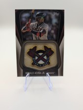 2020 Topps Jersey Sleeve Patch Ronald Acuna Jr #JJSP-RA Jumbo Patch 18/50