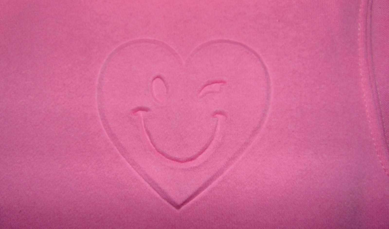 Girls Size 14 Pink Hoodie with Embossed HEART And Pockets by Extremely Me NEW