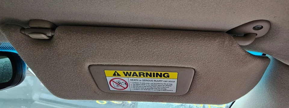 Acura CL 2003-2000 bronceado parasol OEM lado del pasajero tocador espejo retrovisor luz probado Foto 4 de 4