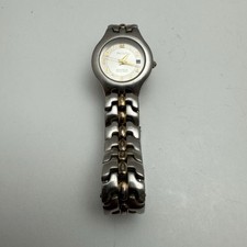 Paolo Gucci Watch Women 26mm Silver Tone Date Needs Battery