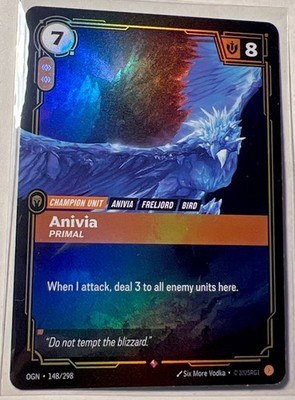 Riftbound Anivia Foil Card OGN 148/298 English League of Legends PACK FRESH