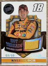 KYLE BUSCH 2009 PRESS PASS PREMIUM HOT THREADS FIRESUIT LIMITED YELLOW #69/99!!
