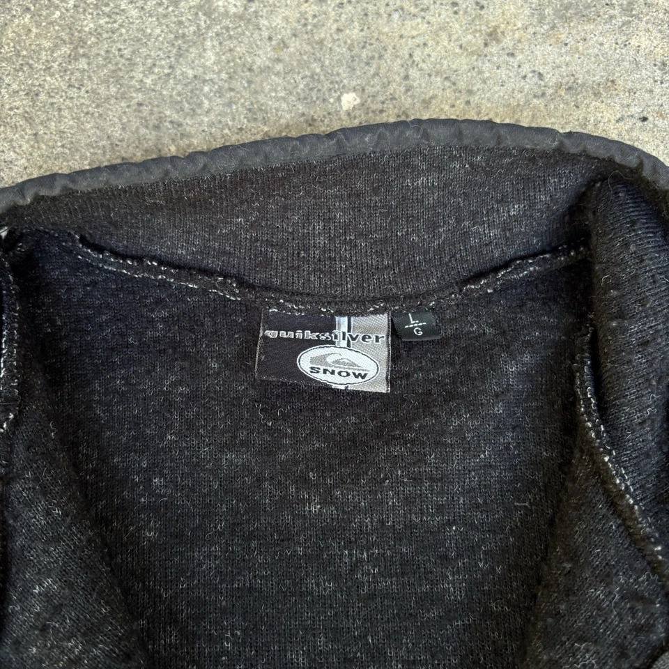 Chaleco polar Quiksilver Snow Deep Pile de colección años 90 grande para hombre Foto 4 de 4