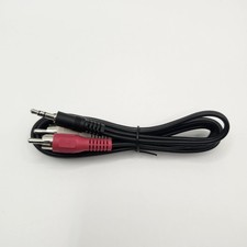 RCA Stereo Audio Red & White Cables to 3.5mm (1/8") Straight Connector (New)