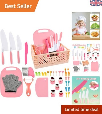 Kreatives 35-teiliges Kinder-Kochset - sicher, langlebig & perfektes Geschenk für 3-8 Jahre