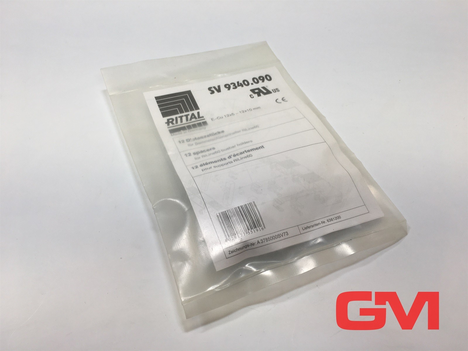 12 x Rittal Spacer SV 9340.090 for Busbar Holder RiLine60