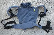 Boba 4G Baby Carrier Peak Gray Hooded Solid Neutral Newborn-Toddler 7-45lbs