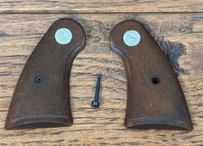 Nice Colt D Frame Checkered Grips Diamondback Cobra Detective Not Long Frame