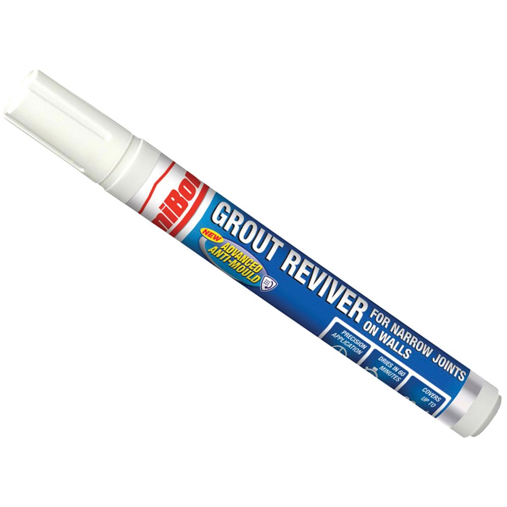 UniBond Triple Protect Grout Reviver Wall Pen 7ml Ice White