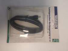 Watson Lautsprecher-Verlängerung 2,5 m Querschnitt 2x0,75 mm. LS-DIN-Stecker